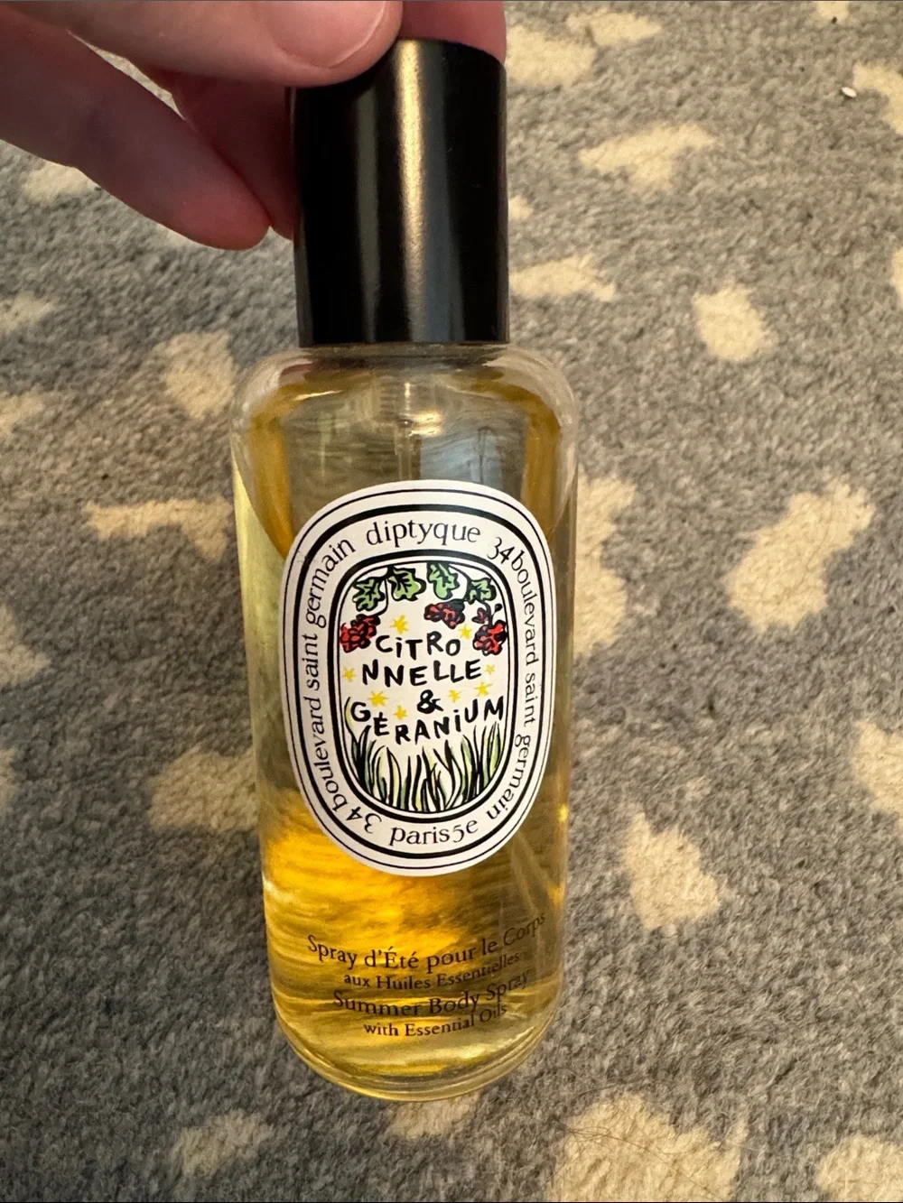 diptyque Citronnelle & Geranium Summer Body spray, 3.4 oz - Picture 1 of 2